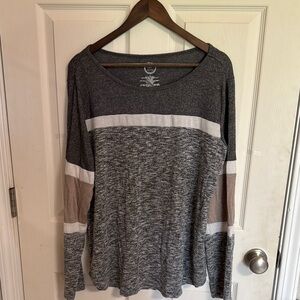 Maurices Gray Long Sleeve Top